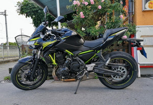 Guidon Accossato Bas Pour Kawasaki Z650 – Aluminium Noir, Diamètre 22 Mm, Largeur 820 Mm – Confort Et Style Sportif
