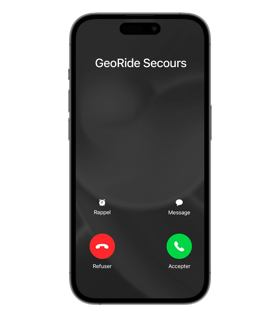 écran d'appel avec georide secours