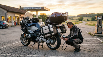 Pression pneu moto chargée : le réglage à faire avant un road trip